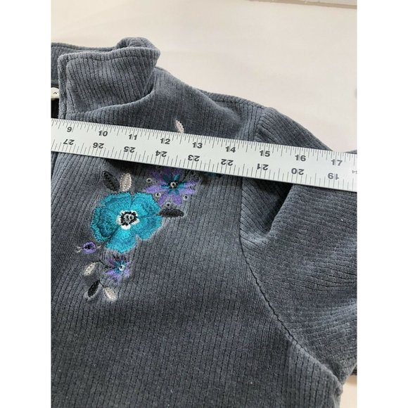 Haymaker Womens size S Zip up jacket Gray Ribbed - Picture 10 of 12